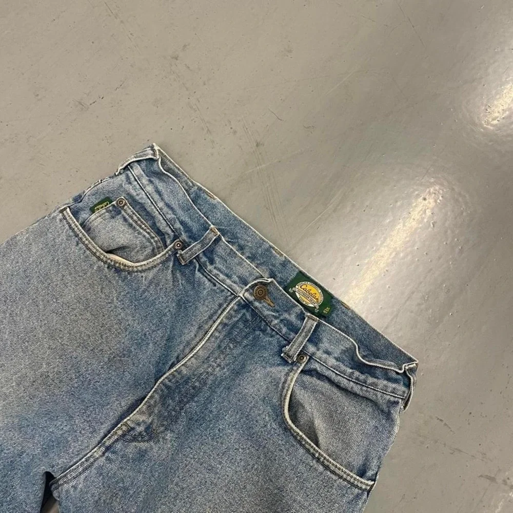 Cabelas‎ vintage light wash jeans with a soft insulation inside